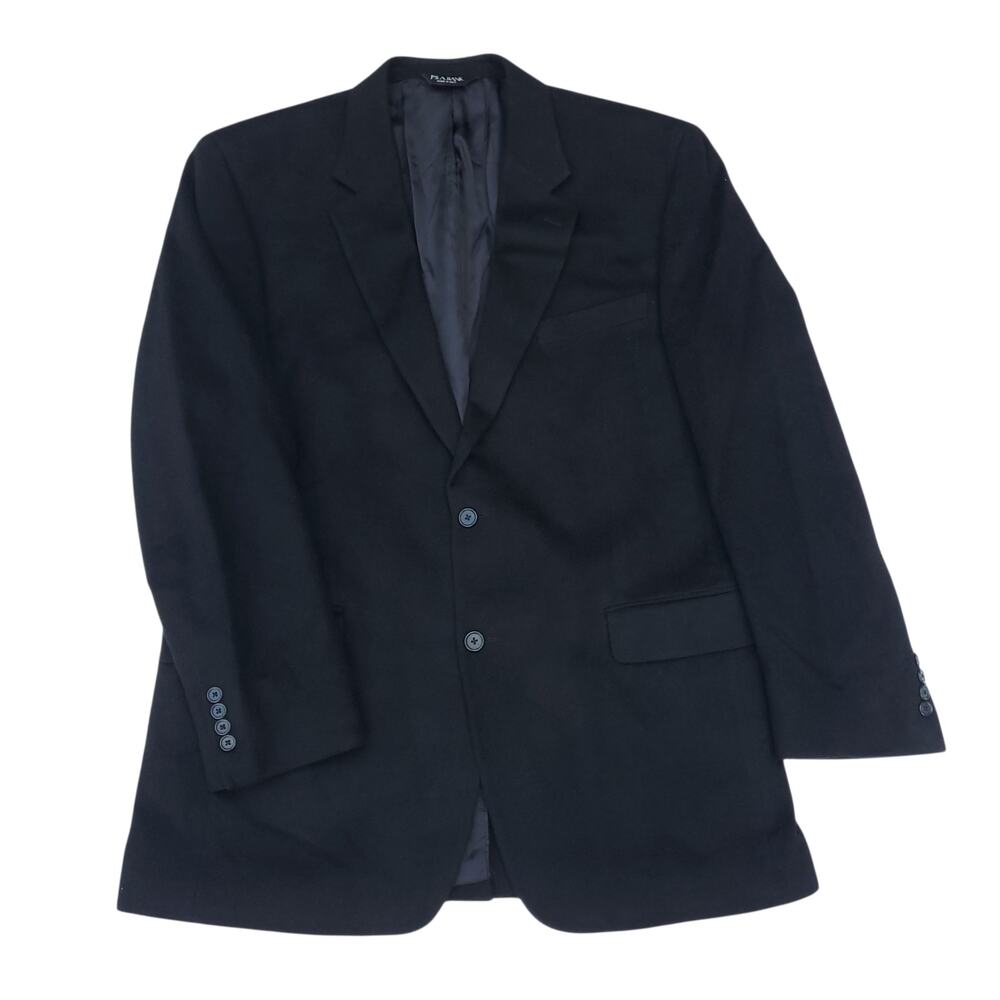 Jos A Bank Black Camel Hair Blazer Jacket Sport Coat Modern Gentleman 44L